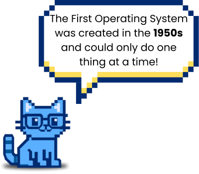 The First Operating System was created in the 1950s and could only do one thing at a time!
